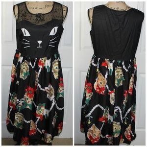 Holiday Cat dress